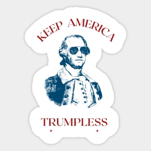 Yo Keep America Trumpless Sticker